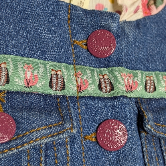 Matilda Jane But Denim Purple Removable Sleeve Hoodie Jacket 6 - Picture 5 of 9